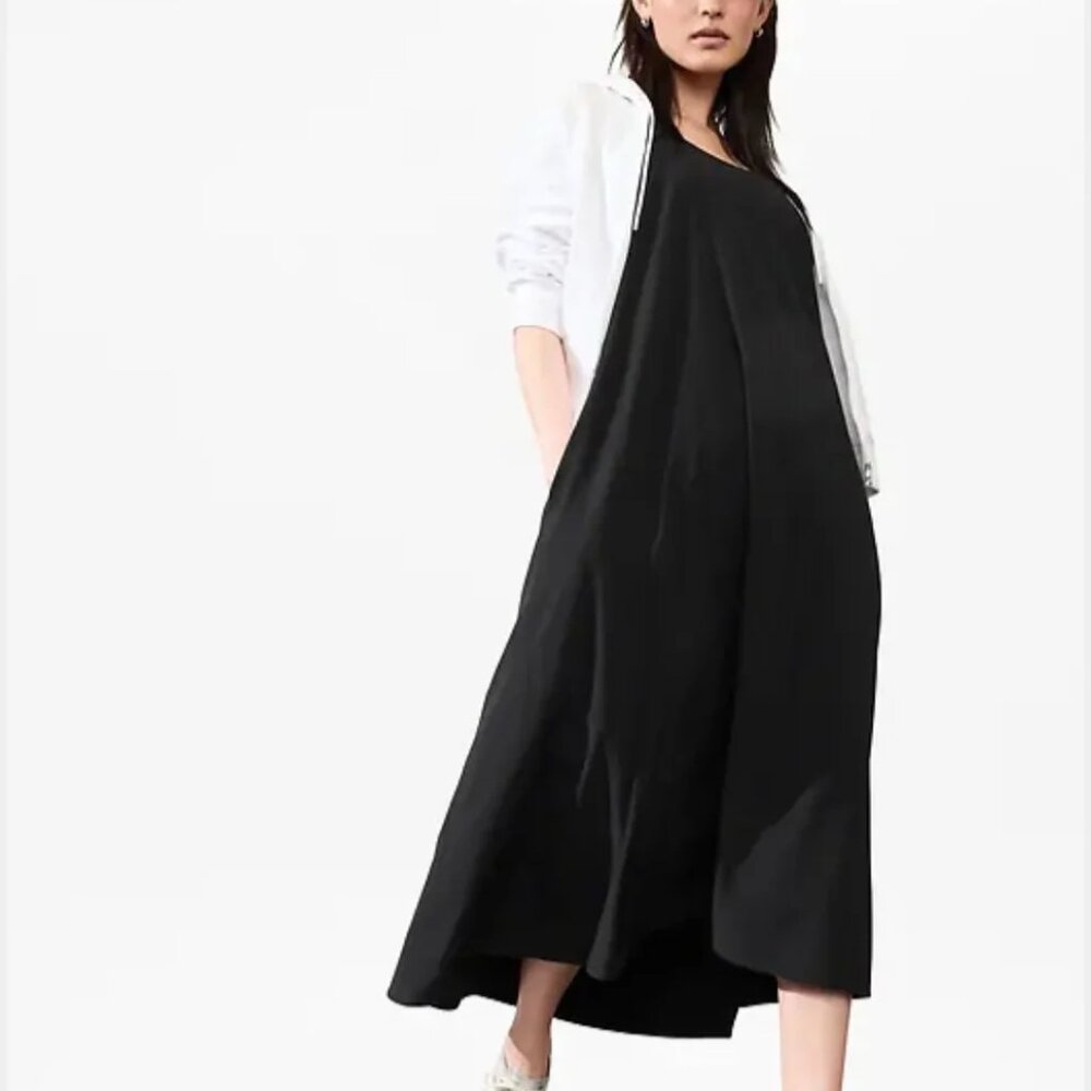 Athleta Presidio Traveler Maxi Dress Black. Size XS NWT Pockets